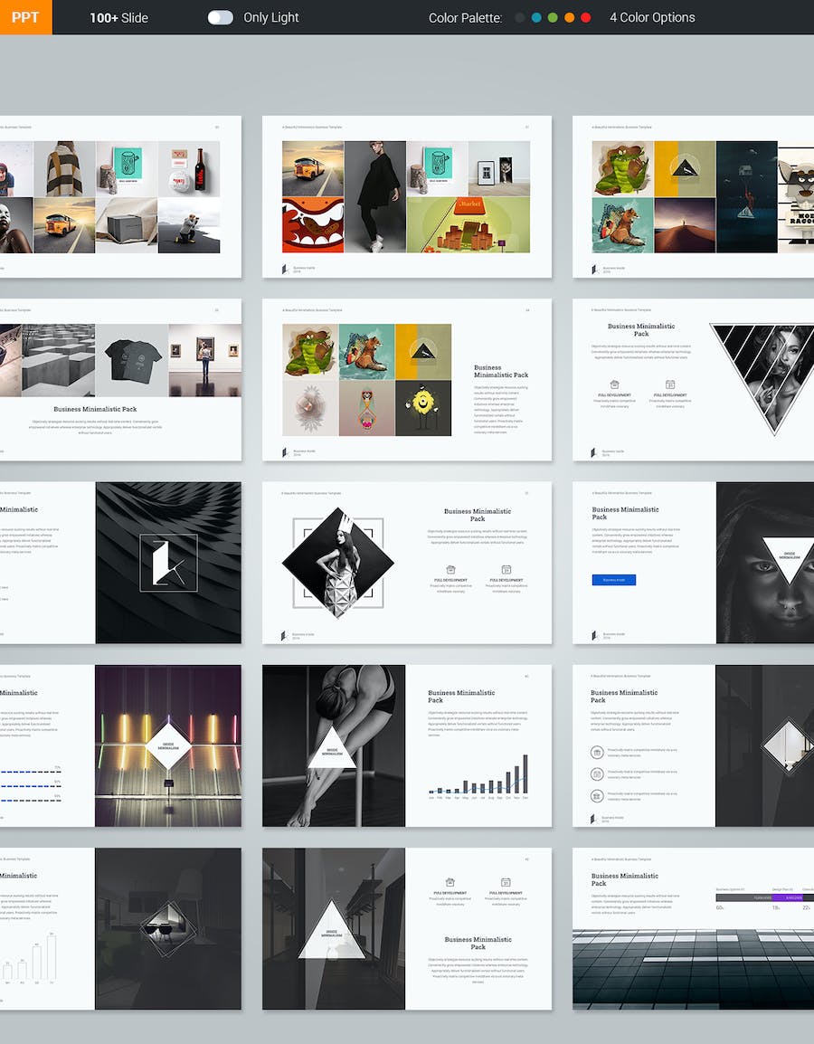 国外简约风格商务工作计划总结通用PPT模板 - 顶尖PPT