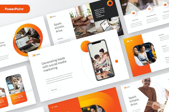 欧美风格商业路演融资计划PPT模板 - 顶尖PPT