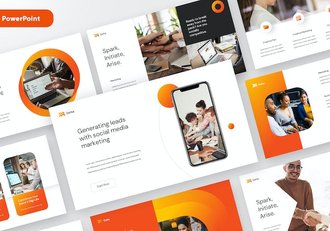 欧美风格商业路演融资计划PPT模板 - 顶尖PPT