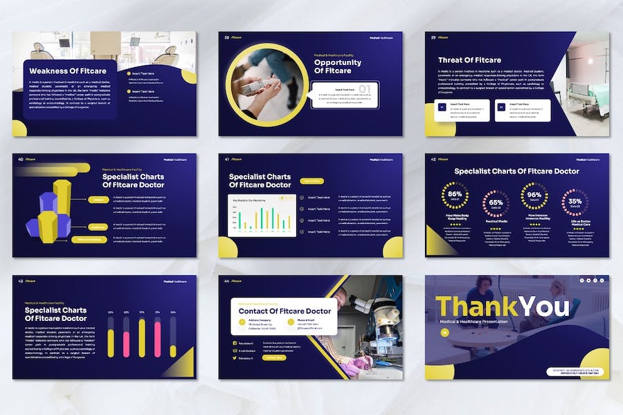 医疗保健健康服务讲述方案Keynote模板 - 顶尖PPT