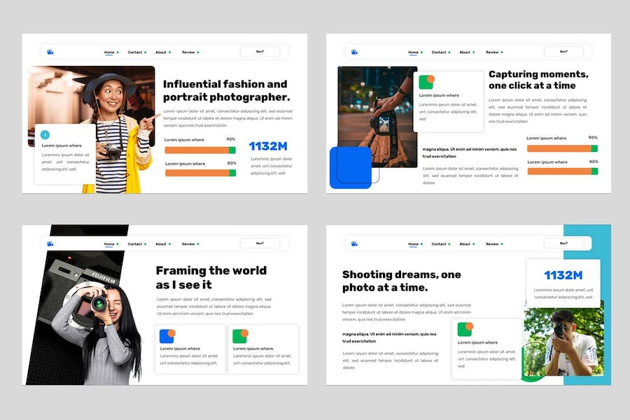 摄影作品集展示宣传推介个人品牌方案PPT模板 - 顶尖PPT