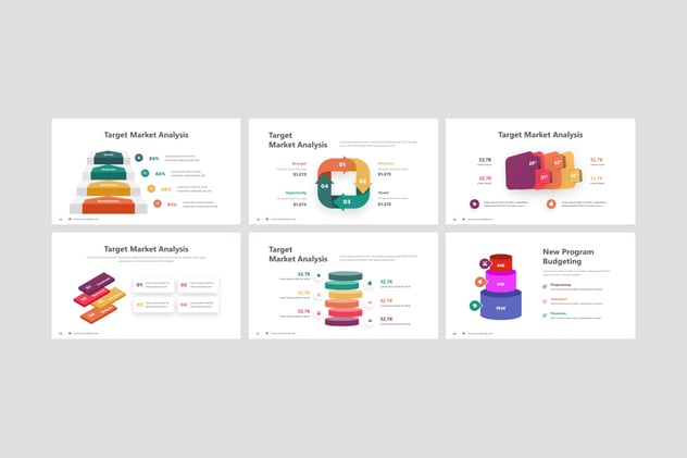 分层信息图形keynote模板 - 顶尖PPT