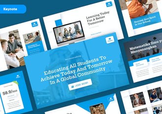 教育培训教学课程展示Keynote模板 - 顶尖PPT