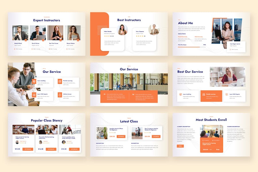 在线课程教育教学keynote模板 - 顶尖PPT