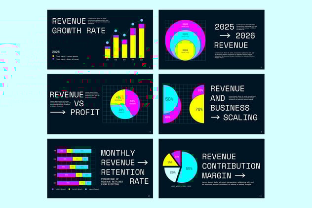 收入统计业绩分析PPT模板 - 顶尖PPT