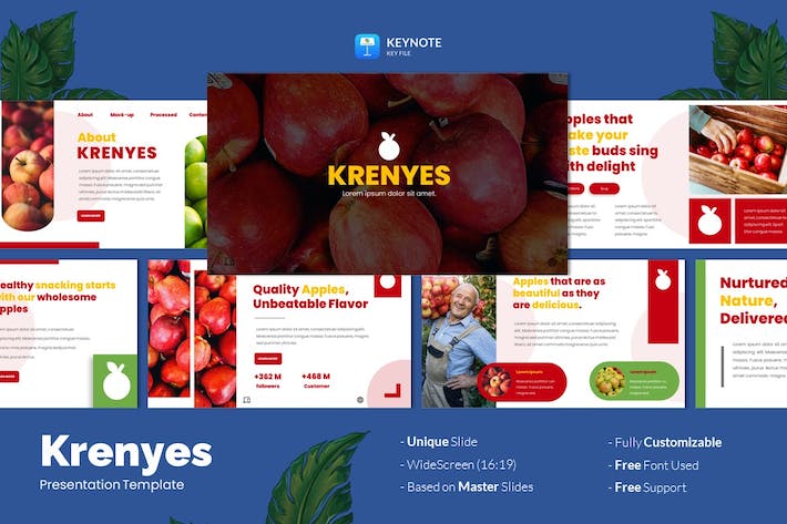 水果农业种植技术讲述推广营销方案Keynote模板 - 顶尖PPT