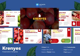 水果农业种植技术讲述推广营销方案Keynote模板 - 顶尖PPT