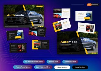 汽车服务PowerPoint模板 - 顶尖PPT