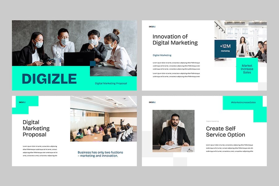 数字营销运营策略方案PPT模板 - 顶尖PPT