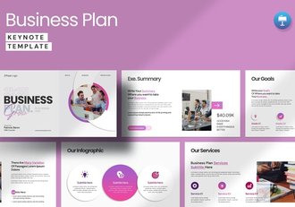 创业者向投资者展示商业构想发展策略keynote模板 - 顶尖PPT