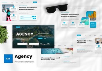 旅游旅行服务推介Keynote模板 - 顶尖PPT