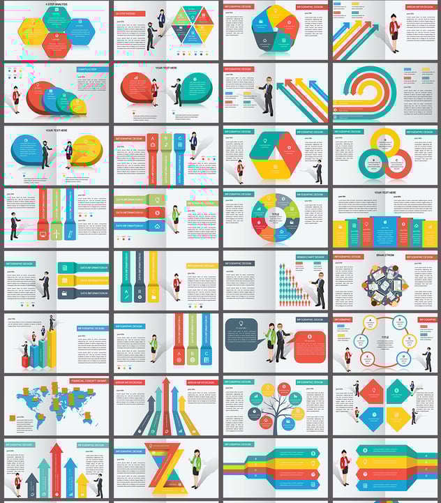 商业人物插画图形keynote模板 - 顶尖PPT