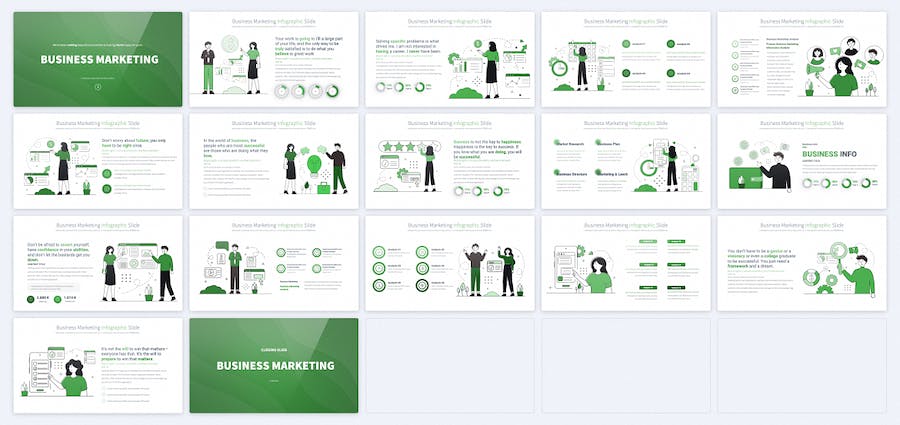 商业营销推广策略图形方案PPT模板 - 顶尖PPT