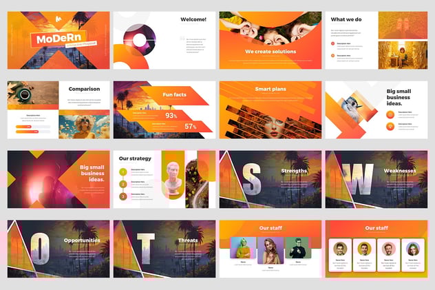 现代互动商业提案方案信息图形PPT模板 - 顶尖PPT