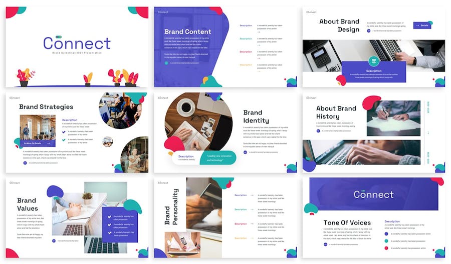 品牌手册画册设计展示方案PPT模板 - 顶尖PPT