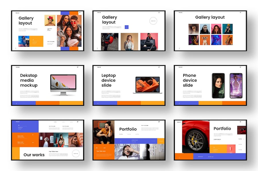 时尚精美摄影图片展示艺术展示通用PPT模板 - 顶尖PPT