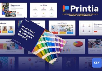 印刷喷绘公司介绍keynote模板 - 顶尖PPT