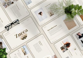 美学设计作品集展示幻灯片PPT模板 - 顶尖PPT