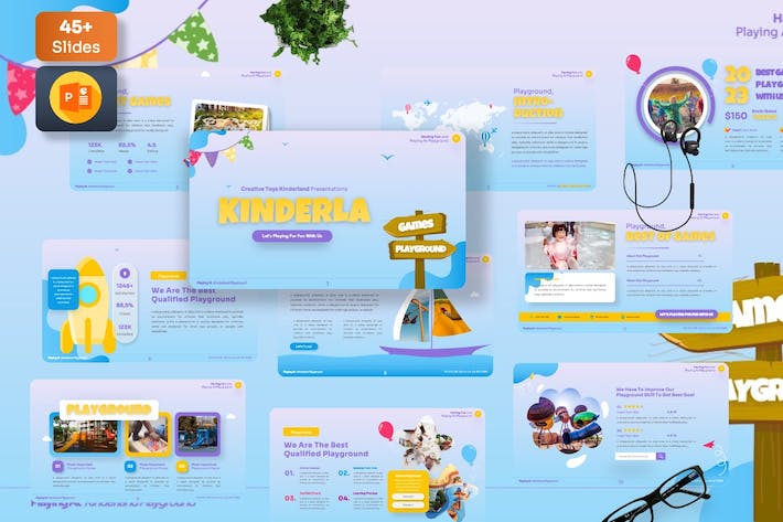 儿童玩具讲述展示教育方案PPT模板 - 顶尖PPT