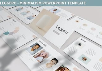 极简主义商务汇报创意提案PPT模板 - 顶尖PPT