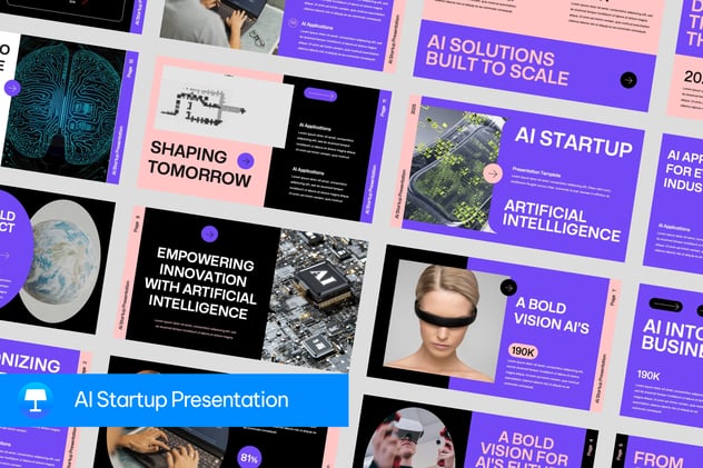 人工智能初创企业简介keynote模板 - 顶尖PPT