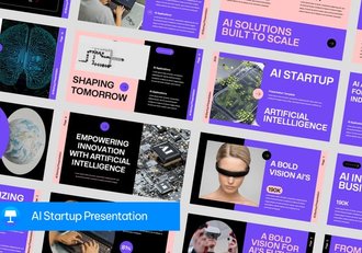 人工智能初创企业简介keynote模板 - 顶尖PPT