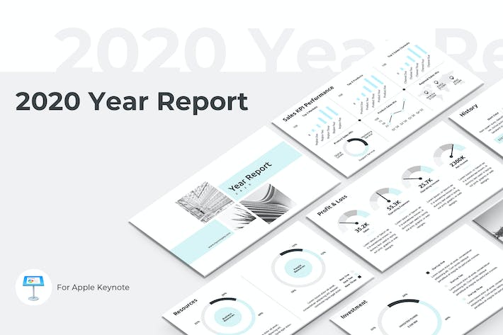 年度财务业绩报告Keynote模板 - 顶尖PPT