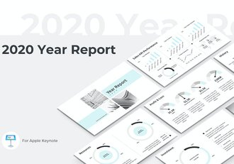 年度财务业绩报告Keynote模板 - 顶尖PPT