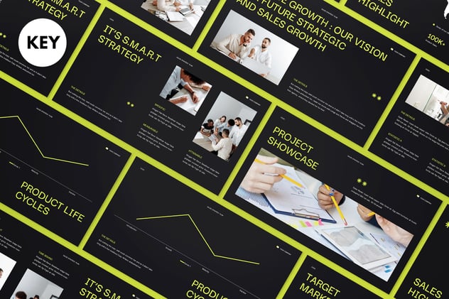销售策略计划keynote模板 - 顶尖PPT