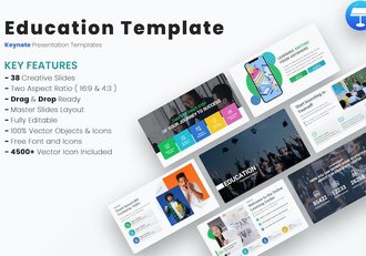 教育培训课程讲座Keynote模板 - 顶尖PPT