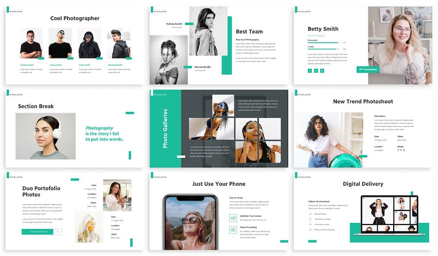 摄影图像艺术讲述展示创意应用PPT模板 - 顶尖PPT