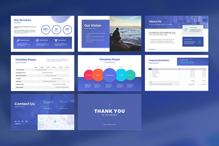 广告公司项目提案创意人员介绍展示PPT模板 - 顶尖PPT