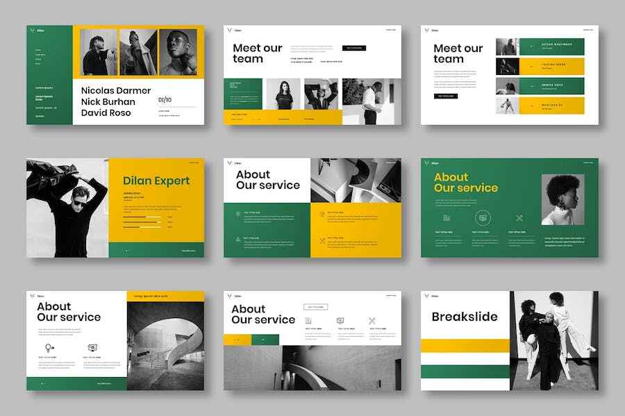 创意商务企业品牌介绍Keynote模板 - 顶尖PPT