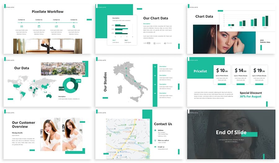 摄影图像艺术讲述展示创意应用PPT模板 - 顶尖PPT