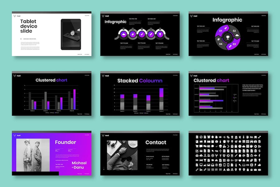 创意商务企业营销展示PPT模板 - 顶尖PPT
