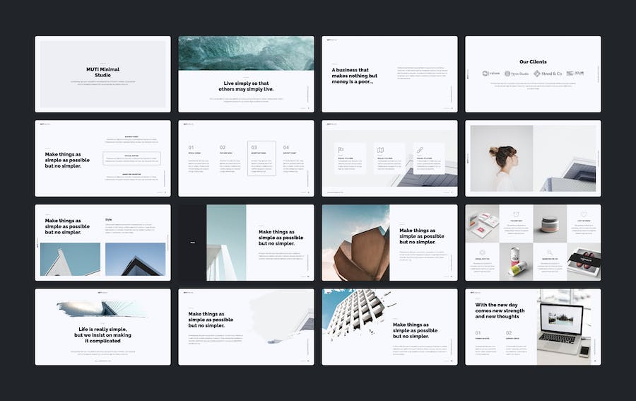 简约企业介绍业务合作商务PPT模板 - 顶尖PPT