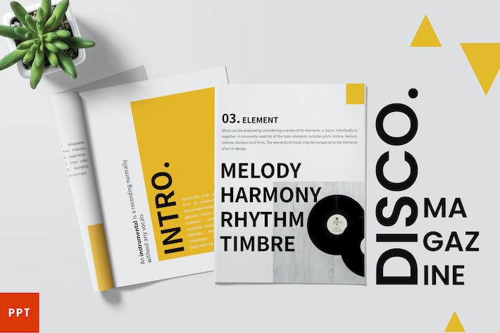 创意杂志设计内容展示推广PPT模板 - 顶尖PPT