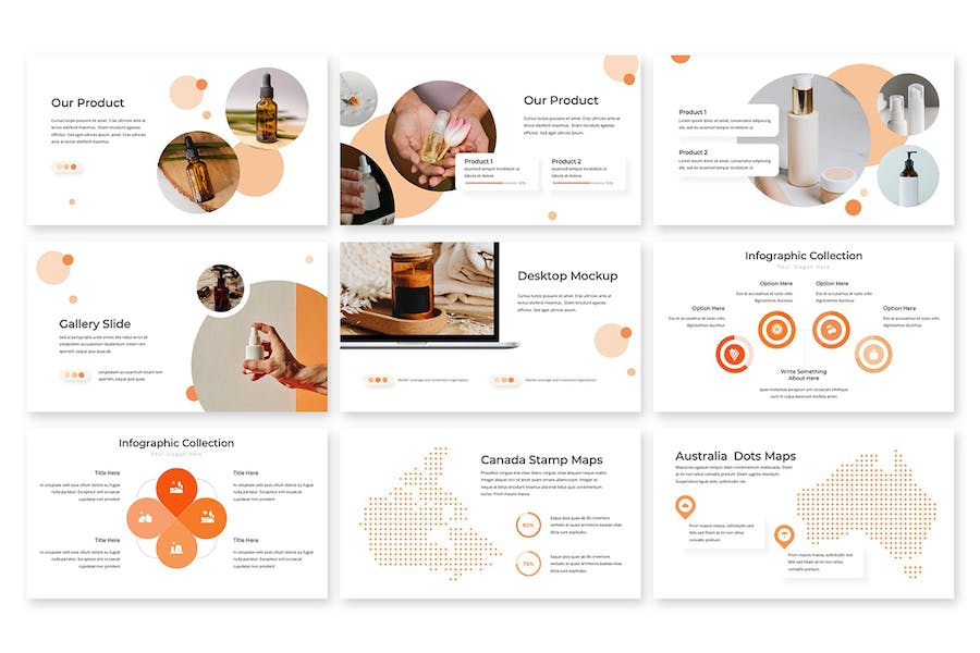 女性美容美妆主题PPT模板 - 顶尖PPT