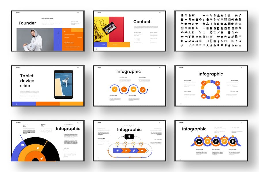 时尚精美摄影图片展示艺术展示通用PPT模板 - 顶尖PPT