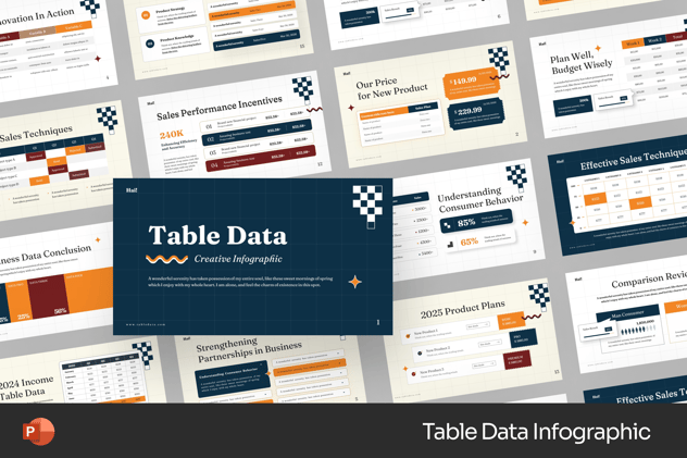 表格数据展示统计PPT模板 - 顶尖PPT