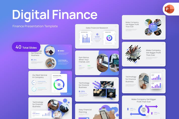 金融科技数字金融资产管理PPT模板 - 顶尖PPT