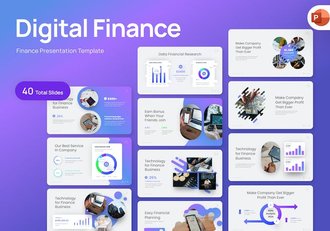 金融科技数字金融资产管理PPT模板 - 顶尖PPT