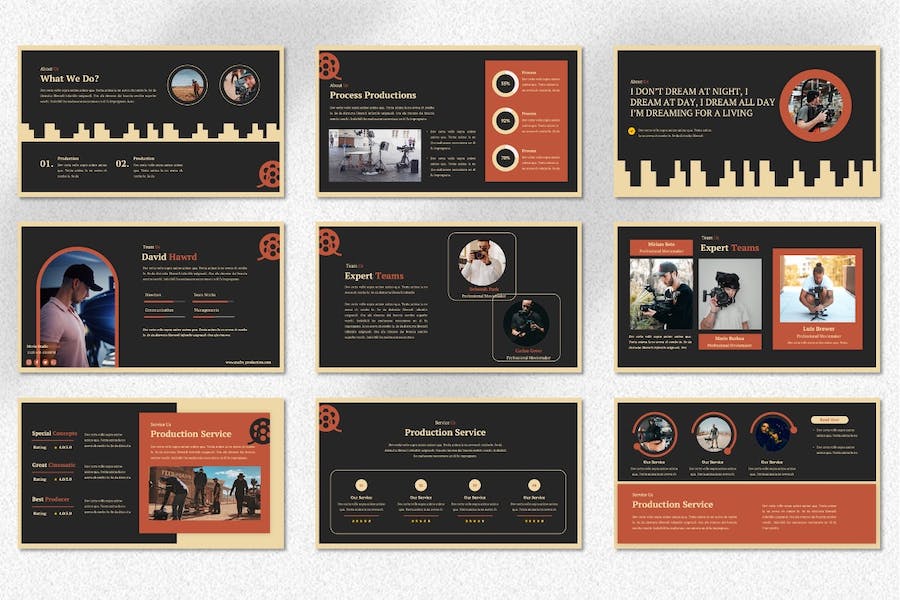 电影制作创意策划方案Keynote模板 - 顶尖PPT