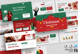 圣诞节特别促销活动方案Keynote模板 - 顶尖PPT