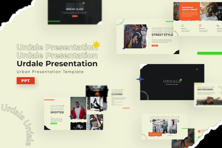 时尚潮流服装品牌PPT模板 - 顶尖PPT