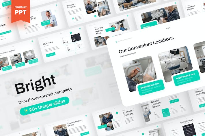 口腔牙科医疗诊疗服务方案PPT模板 - 顶尖PPT