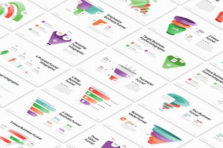 销售漏斗转化分析业绩展示PPT模板 - 顶尖PPT