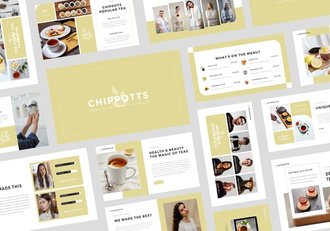 有机茶店茶室品牌推广招商合作展示keynote模板 - 顶尖PPT