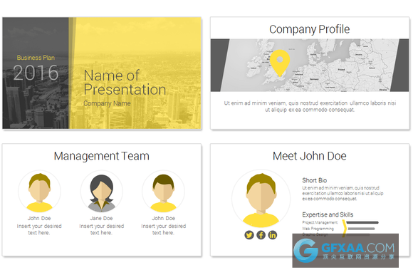 40多页扁平化业务合作总结计划PPT模板 - 顶尖PPT