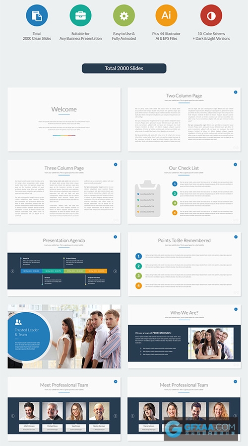 82页卡通ai插画风格PPT模板 - 顶尖PPT